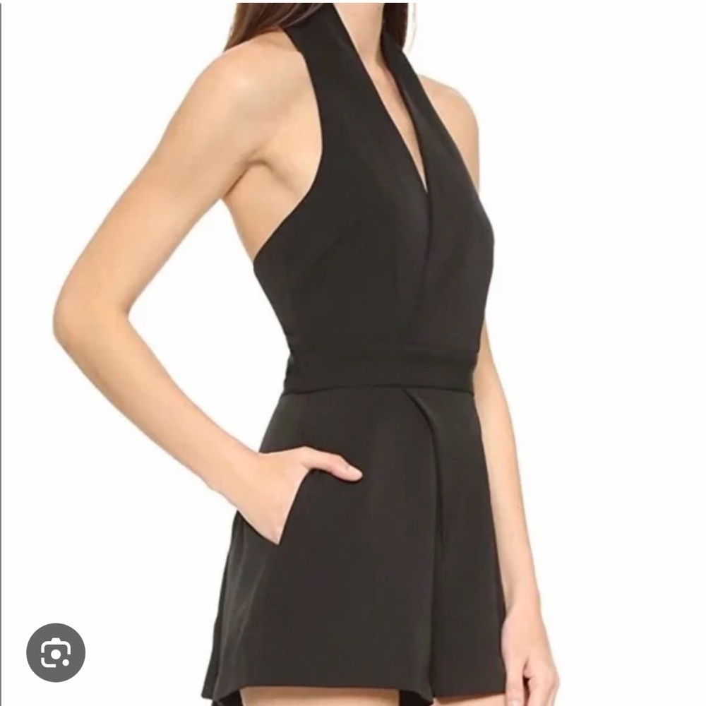 KEEPSAKE The Label REVOLVE Black Halter Tie Waist Romper Wrap Bust Going Out XS